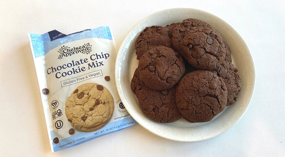 Vegan and Gluten-Free Double Chocolate Chip Cookies