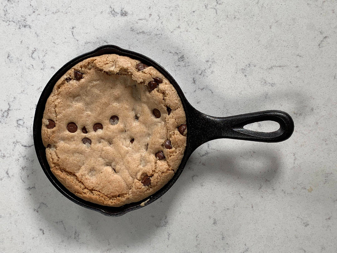 Vegan & Gluten Free Chocolate Chip Cookie Skillet Recipe