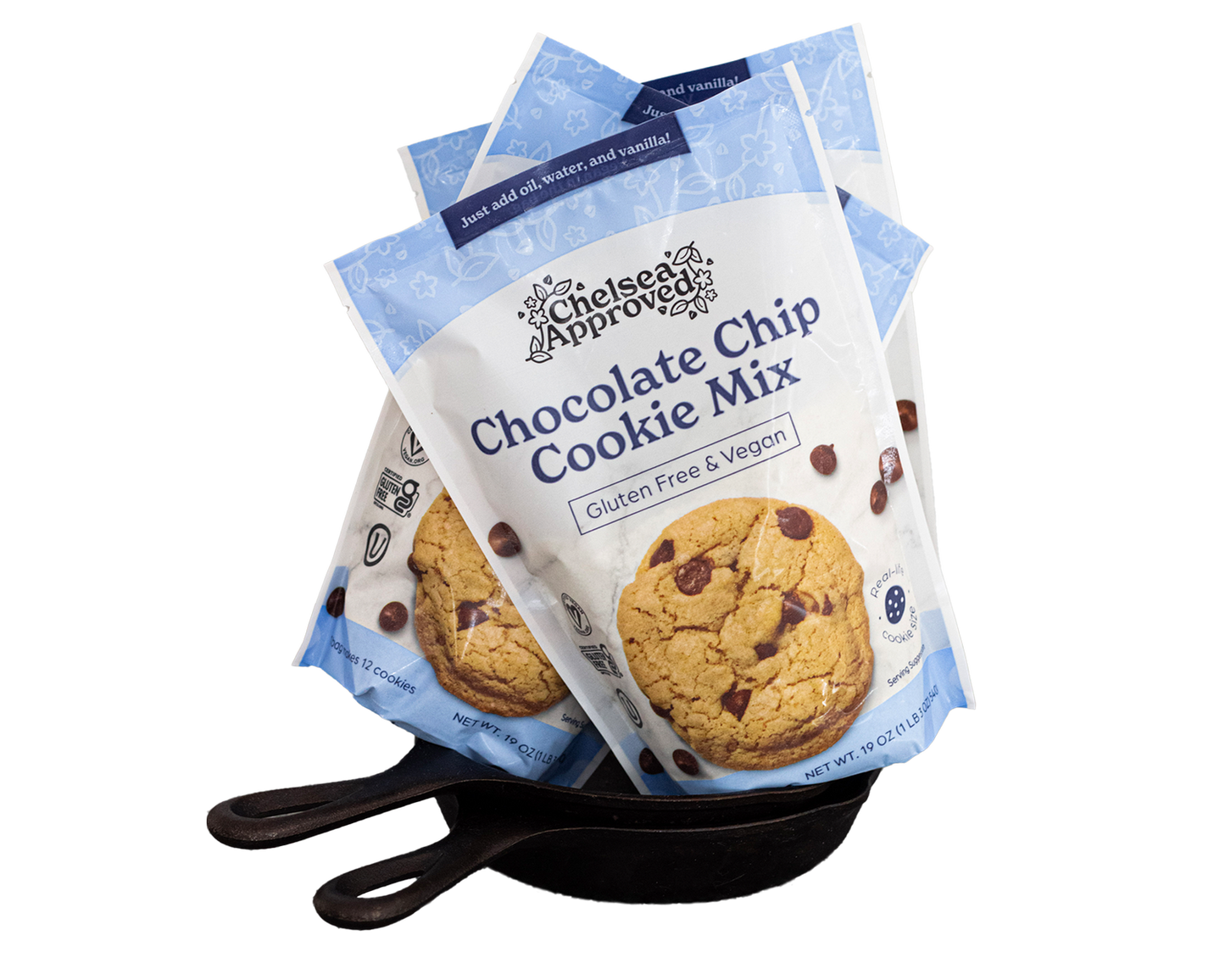 Vegan & Gluten Free Chocolate Chip Cookie Skillet Bundle